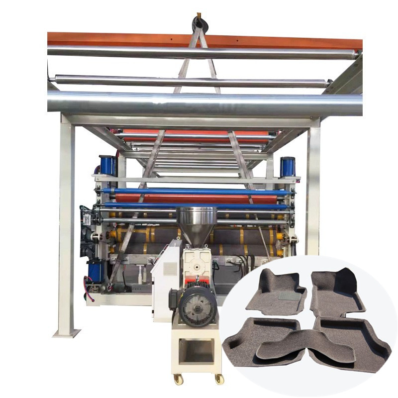 Mesin thermoforming & laminasi TPE untuk keset mobil
